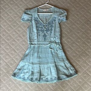 LoveShackFancy Abelina Mini Crochet Lace Dress